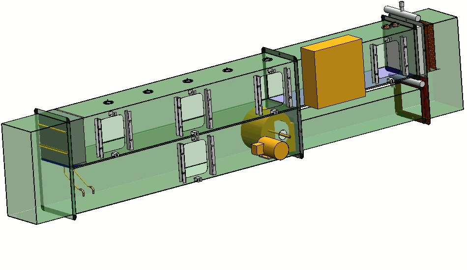 <b>Testing</b> - Test chamber for industrial process analysis