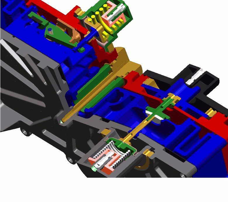 <b>Automotive</b> - Section view of a LPG injector system