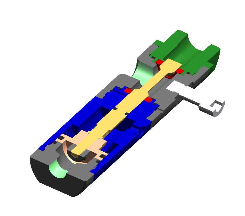 <b>Industrial</b> - Section through glue dispenser